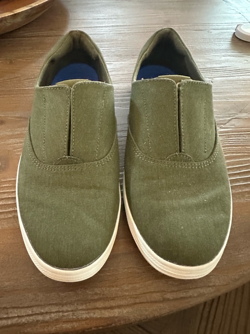 Keds Slip-On Canvas Sneakers - Olive